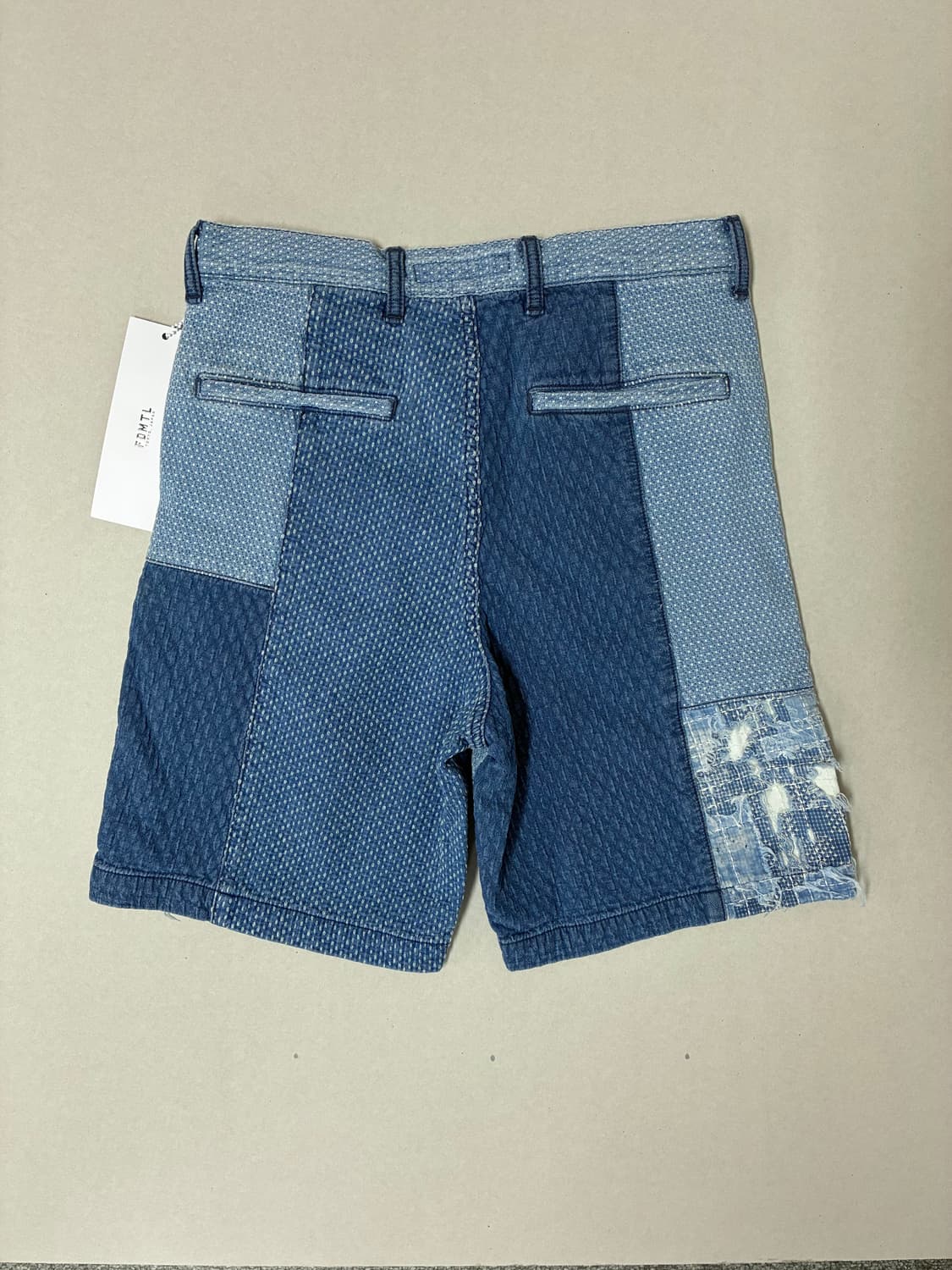 FDMTL 펀더멘탈 사시코 보로 데님 반바지 상품이미지4