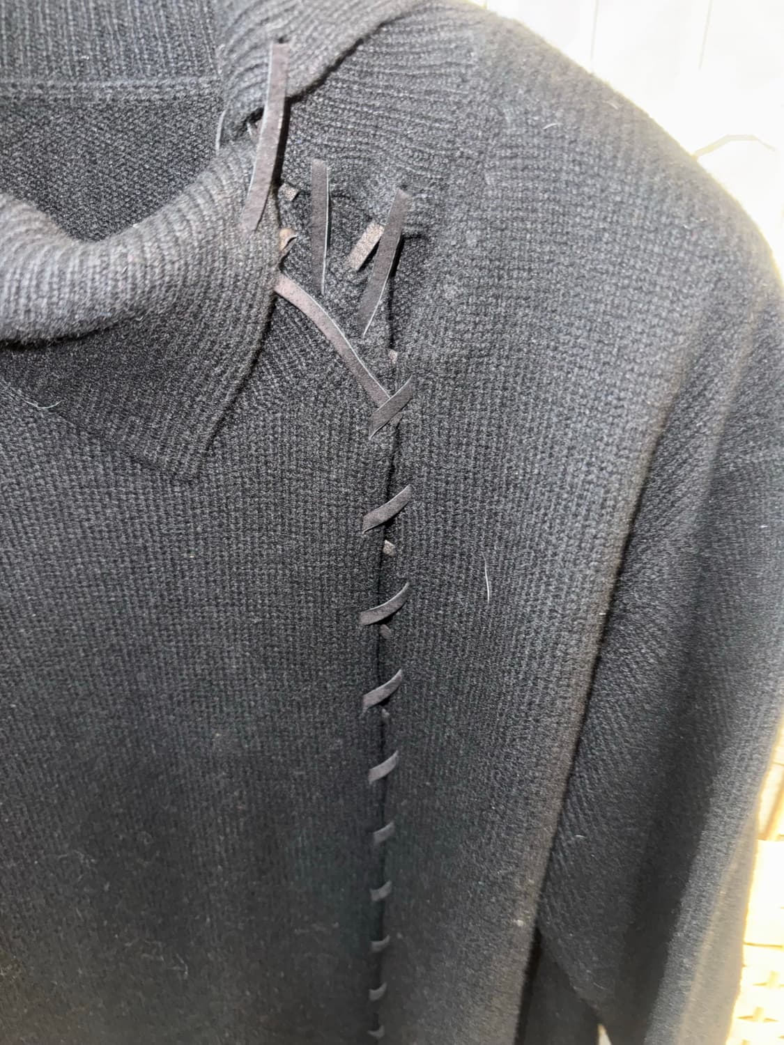 2/66-77 정품 요지야마모토 니트 롱 원피스 팝니다 상품이미지2