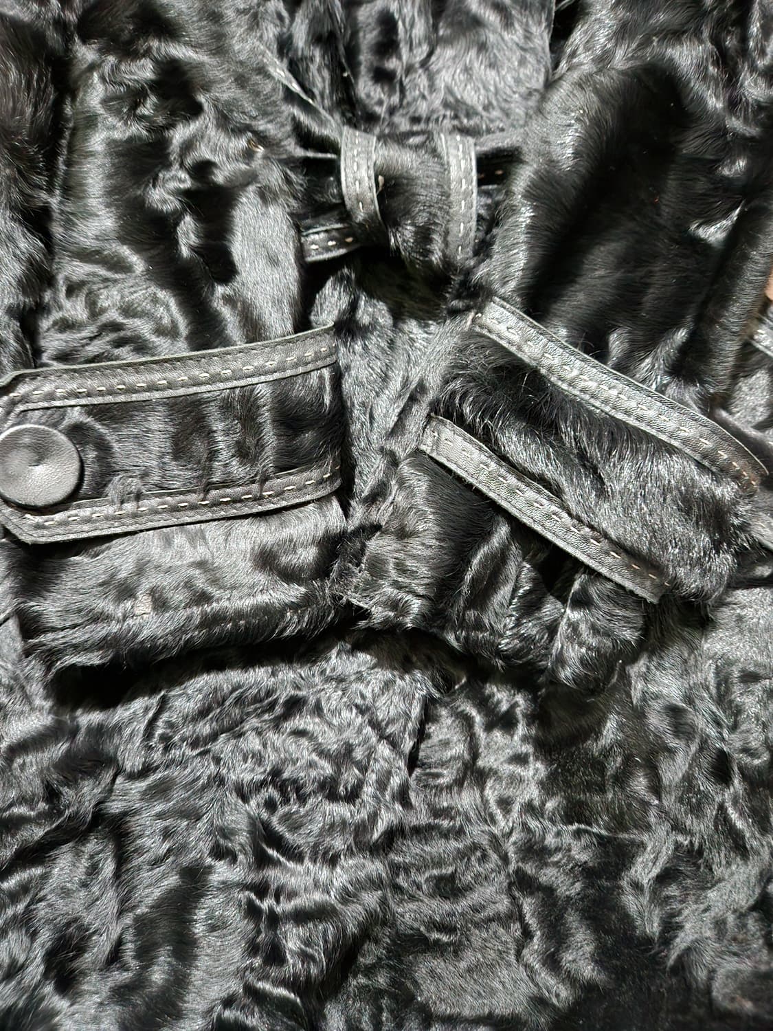 미샤 양털 양가죽 코트M 상품이미지6