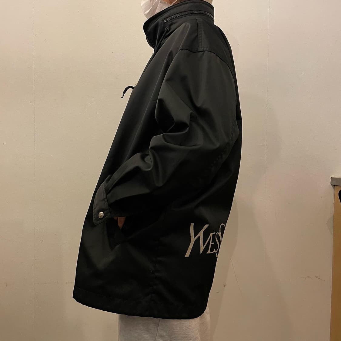 입생로랑 레터링 봄버점퍼 상품이미지5