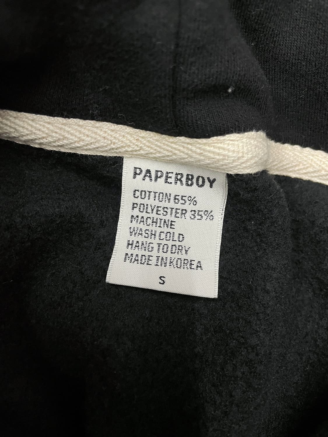 페이퍼보이 클럽 뉴욕 블랙 후드티 상품이미지5