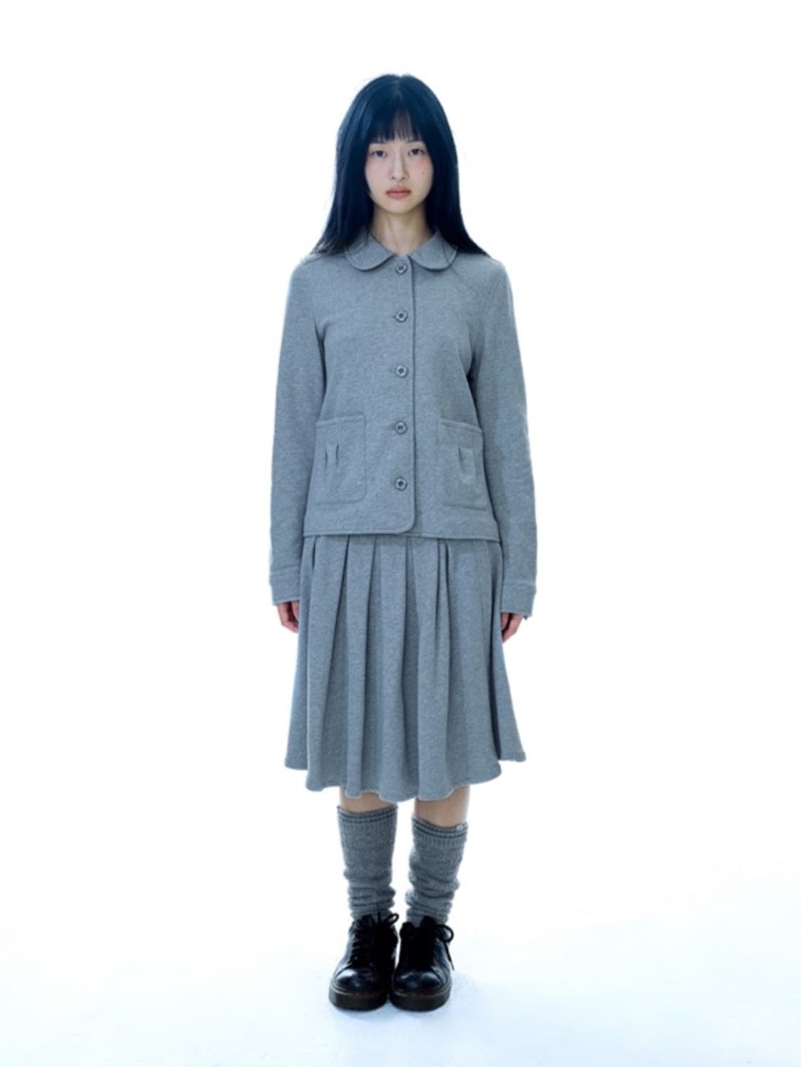 코이세이오 코지 셋업 멜란지 그레이 [2사이즈] 상품이미지1