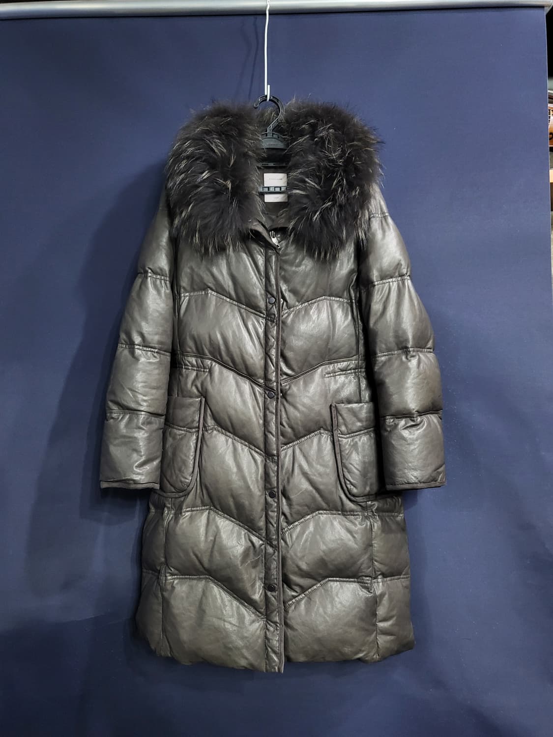 샤트렌 덕다운 모피 양가죽 패딩 상품이미지1