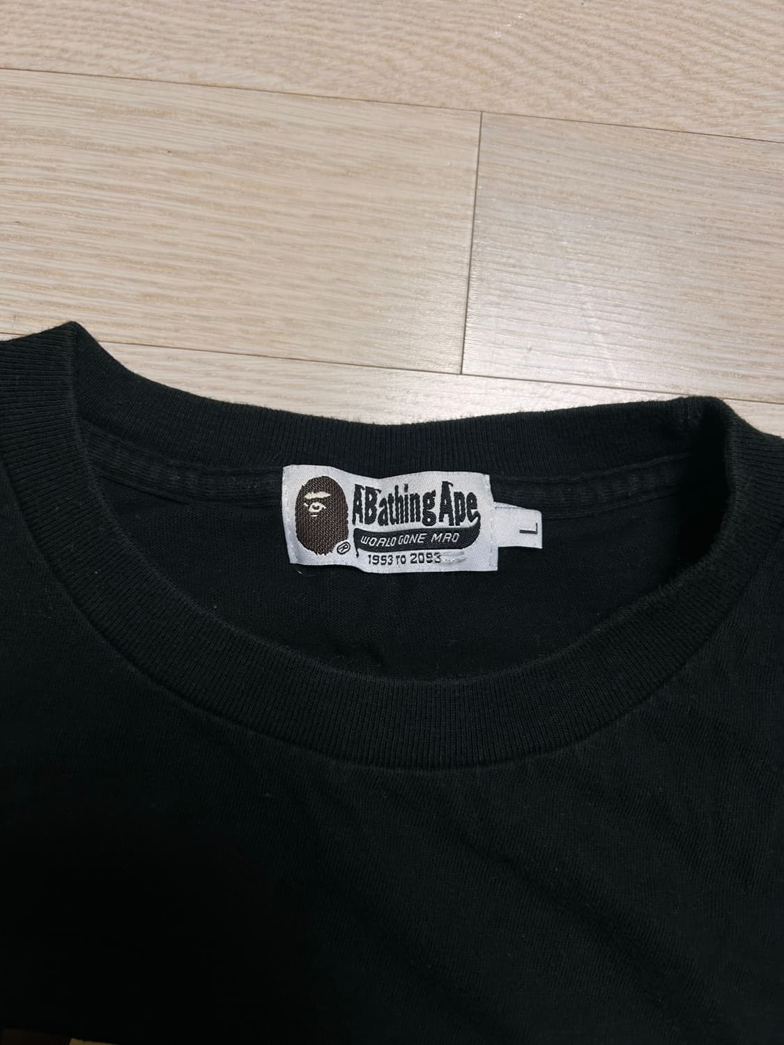 베이프 x 안티소셜 클럽 콜라보 티셔츠 L 정품 상품이미지2