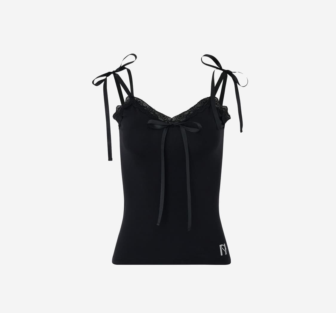 뉴얼린 레이스슬리브리스 블랙 상품이미지1