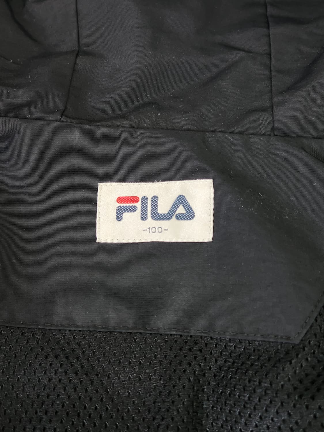 [100] 휠라 FILA 블랙 후드 바람막이 자켓 여성 100 상품이미지3