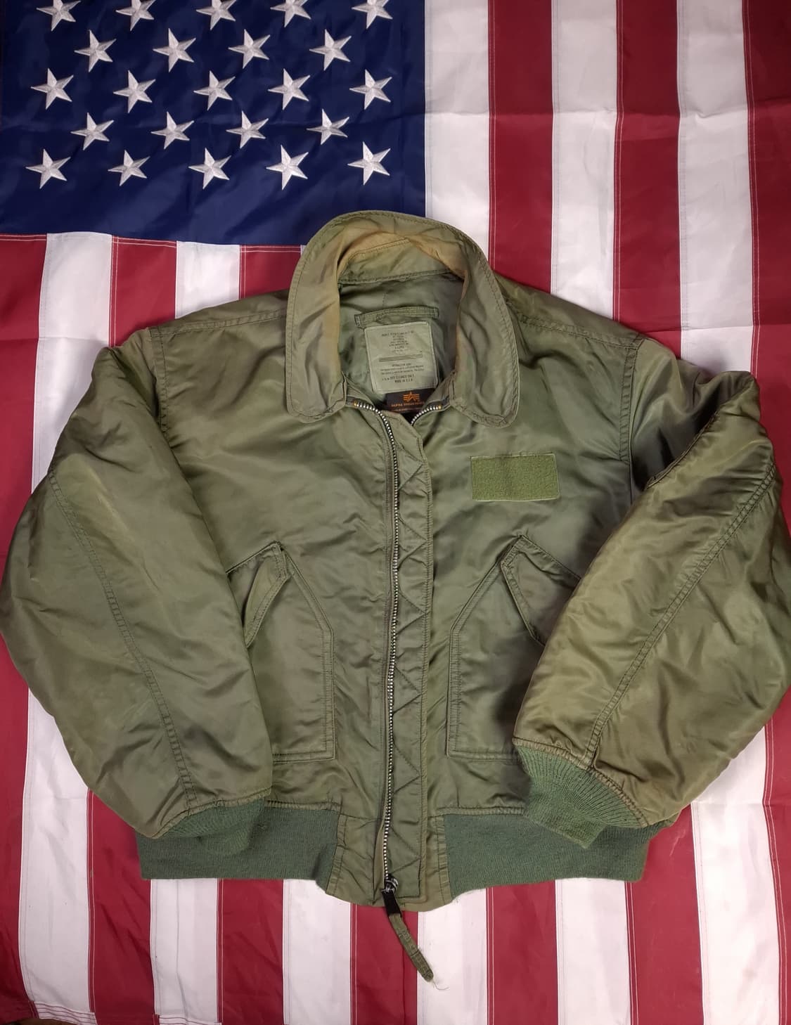 오리지날 미국제조 알파사 미공군 민수용 CWU-45/P 항공자켓 상품이미지2
