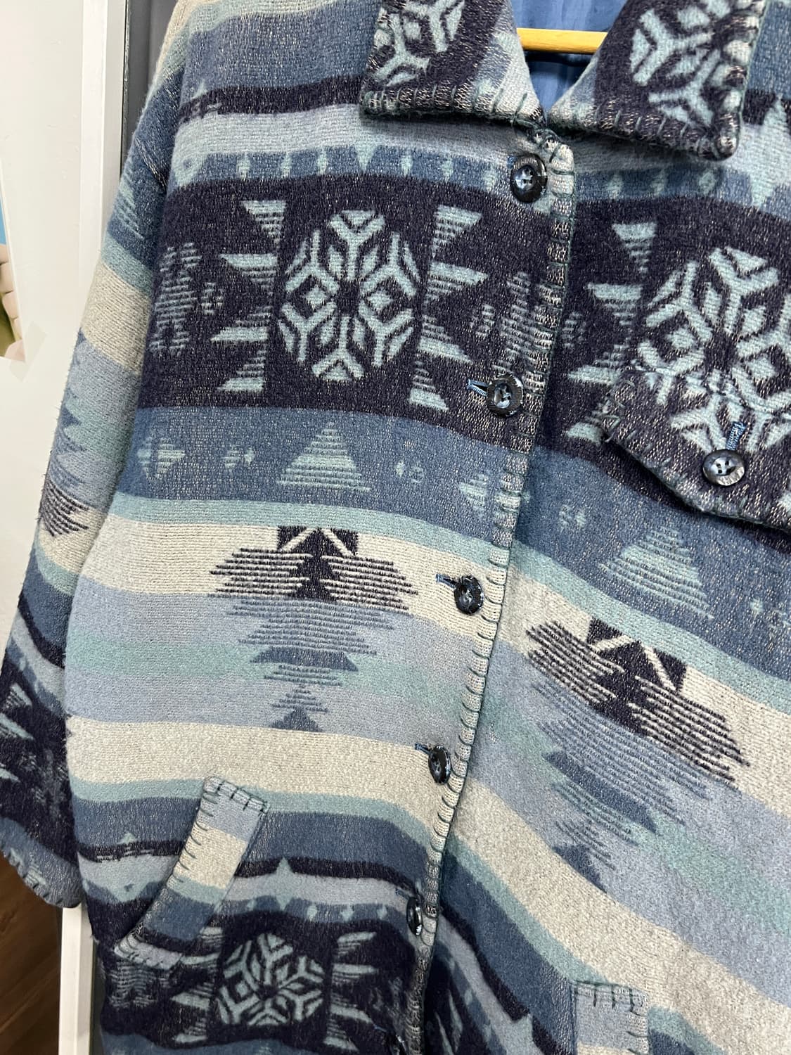 Japan Vintage 재팬 빈티지 기하학 패턴 노르딕 자켓 상품이미지3