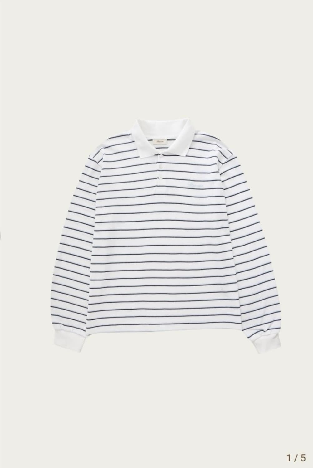 리본빛 RBB striped PK shirt (스카이블루) 상품이미지2