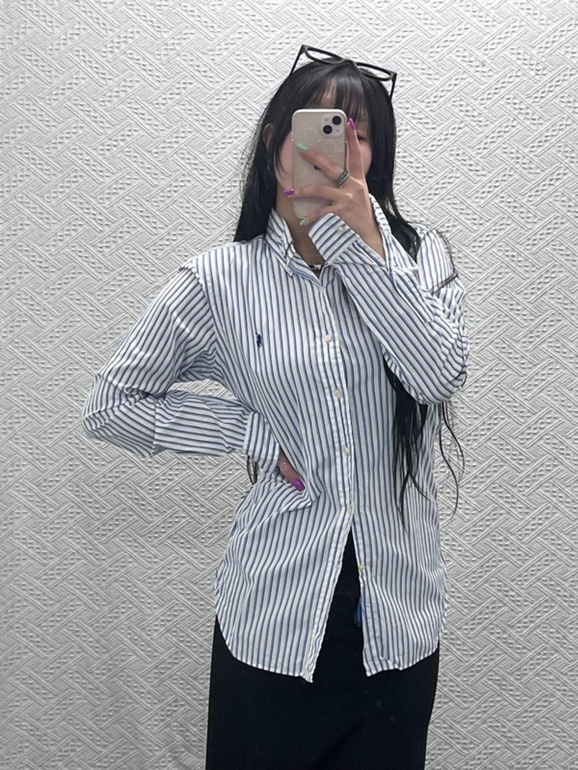 폴로 랄프로렌 레트로 스트라이프 슬림핏 셔츠 90 C07183 상품이미지1