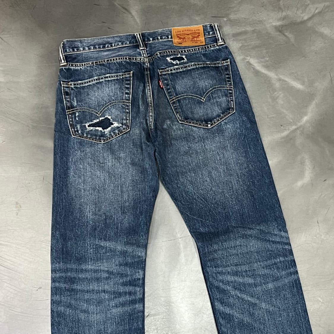  리바이스 502 리페어 데님팬츠 y16377 상품이미지5