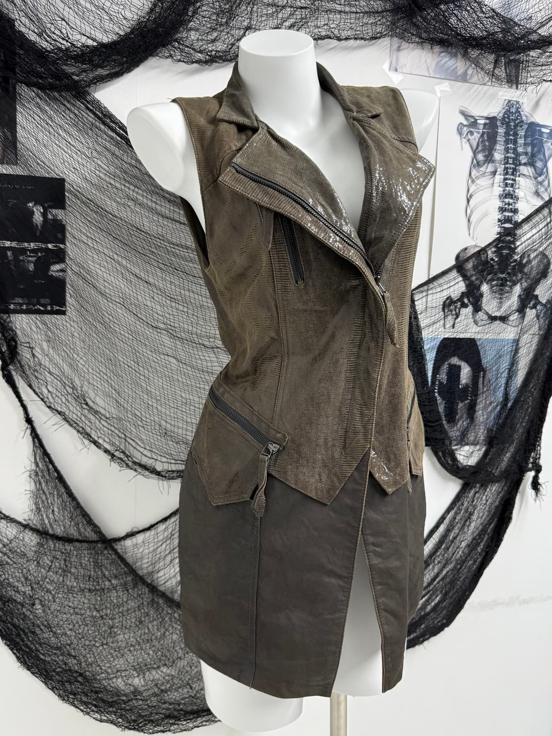 Leather vest (염소가죽) 상품이미지2