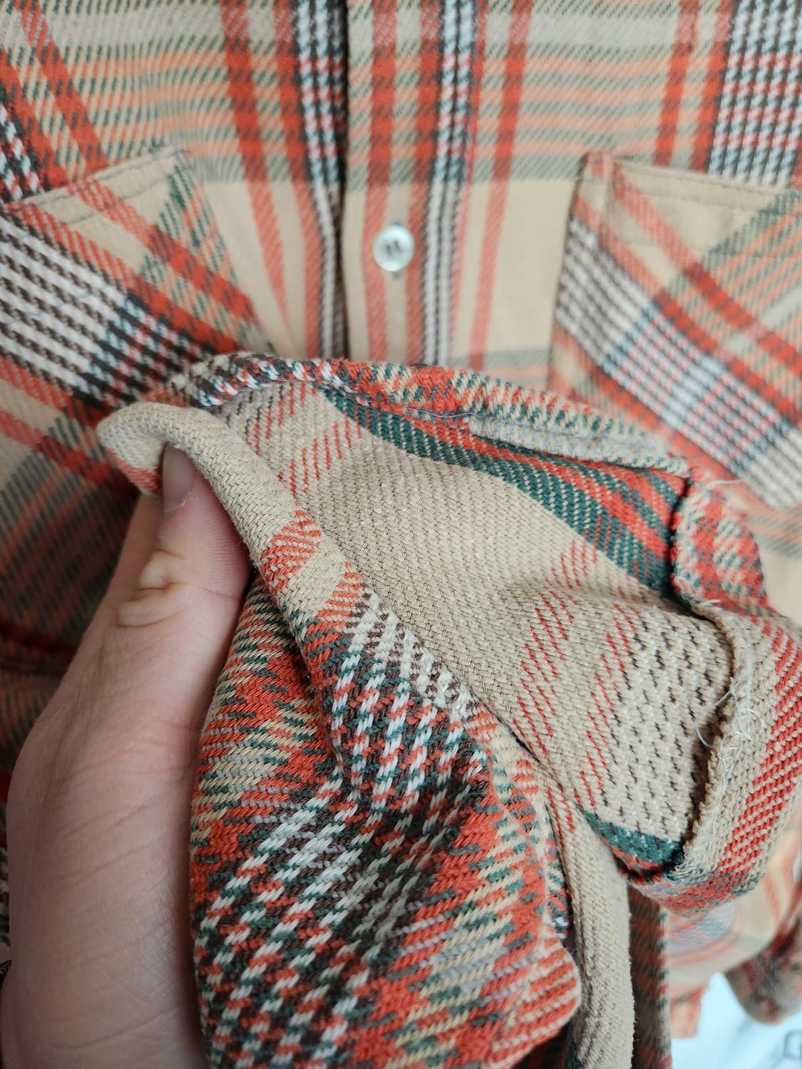 70s Big Mac 제이씨페니 체크 플란넬 워크셔츠 상품이미지5