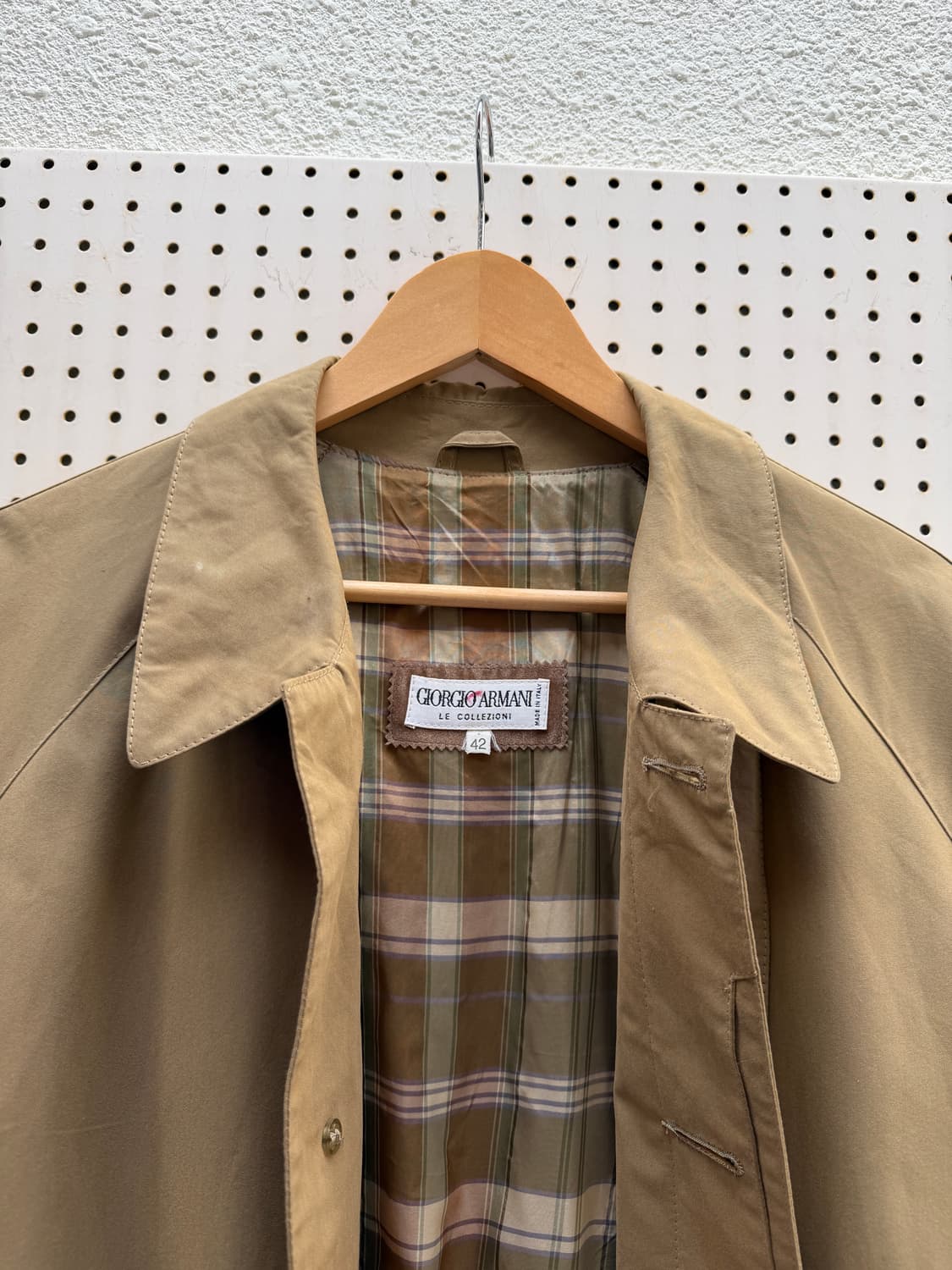 1990s GIORGIO ARMANI TRENCH MAXI 조르지오코트 상품이미지6