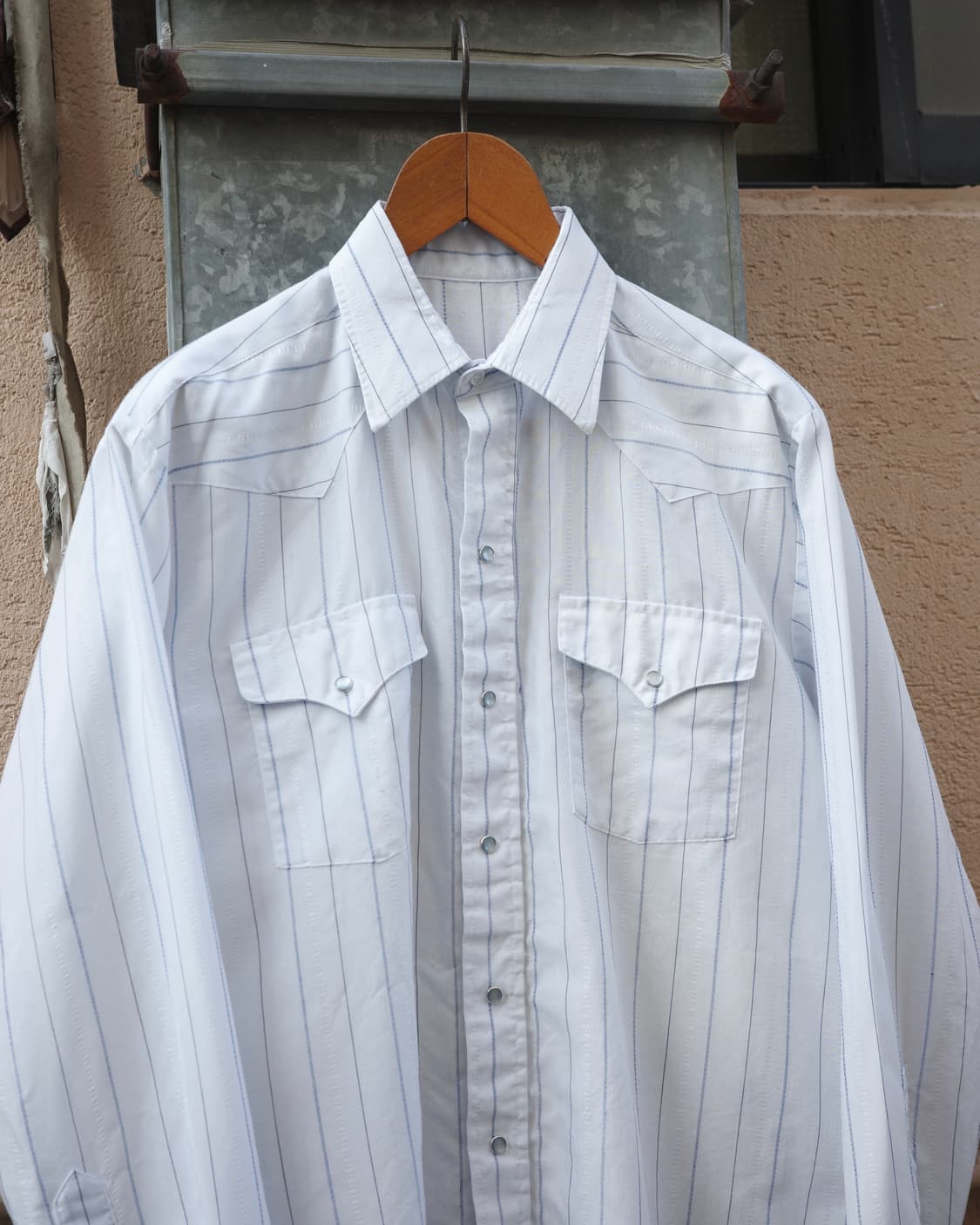 70’s 빈티지 스트라이프 드레스  웨스턴 셔츠 상품이미지2