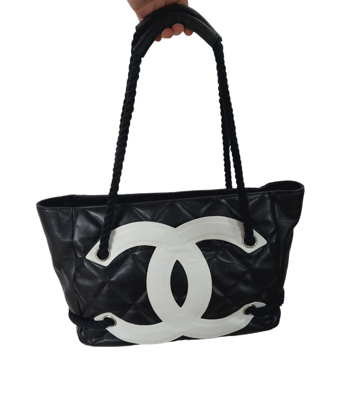 샤넬 빈티지 레어템 화이트 CC로고 숄더백 상품이미지1