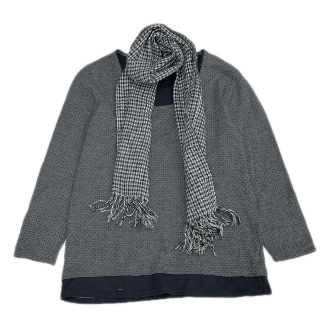 🫐하구미의 레이어드 코디세트🫐 머플러 데님팬츠 그런지 히피  상품이미지2