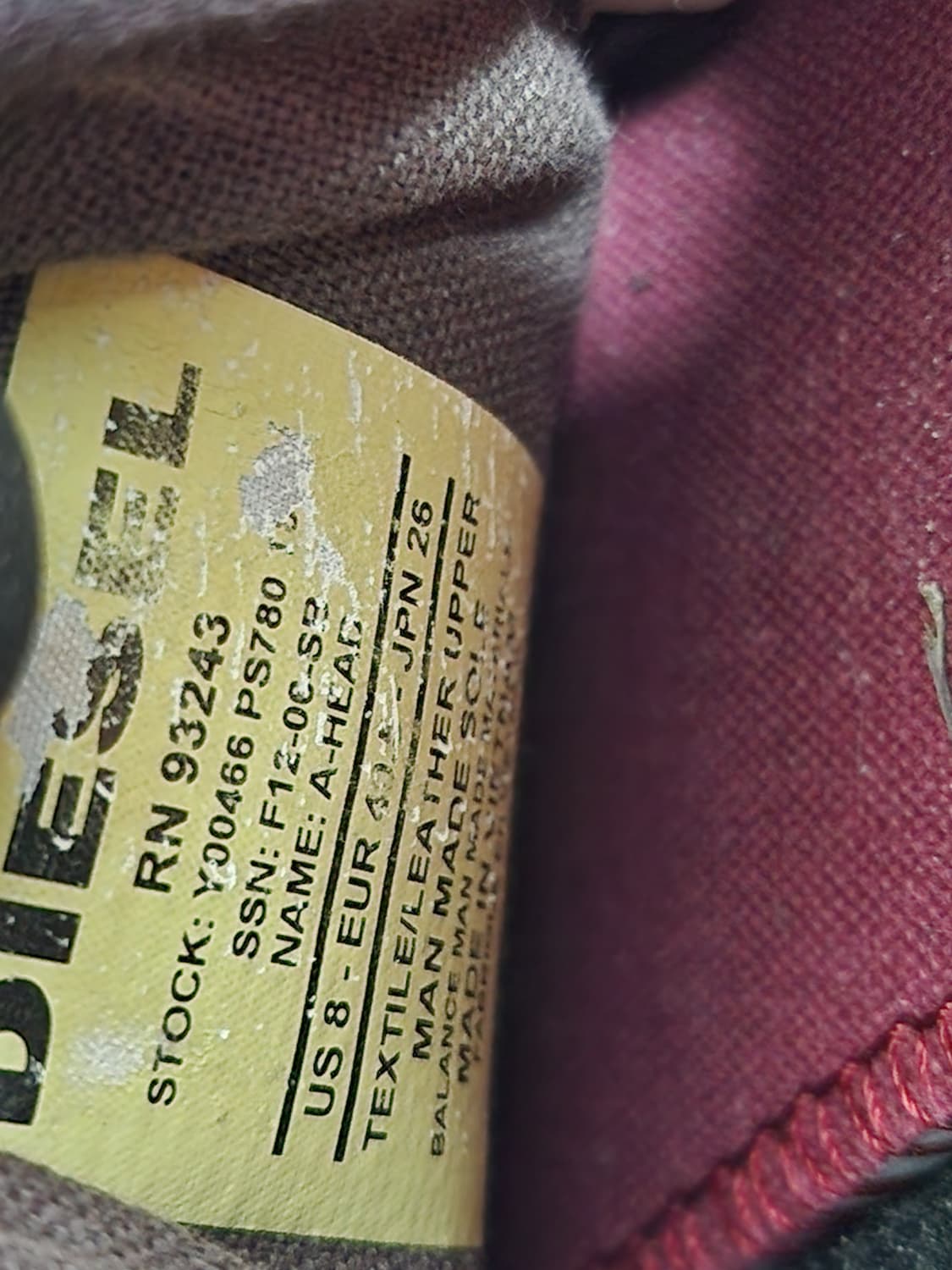 디젤 남성 빅로고 스니커즈 상품이미지7