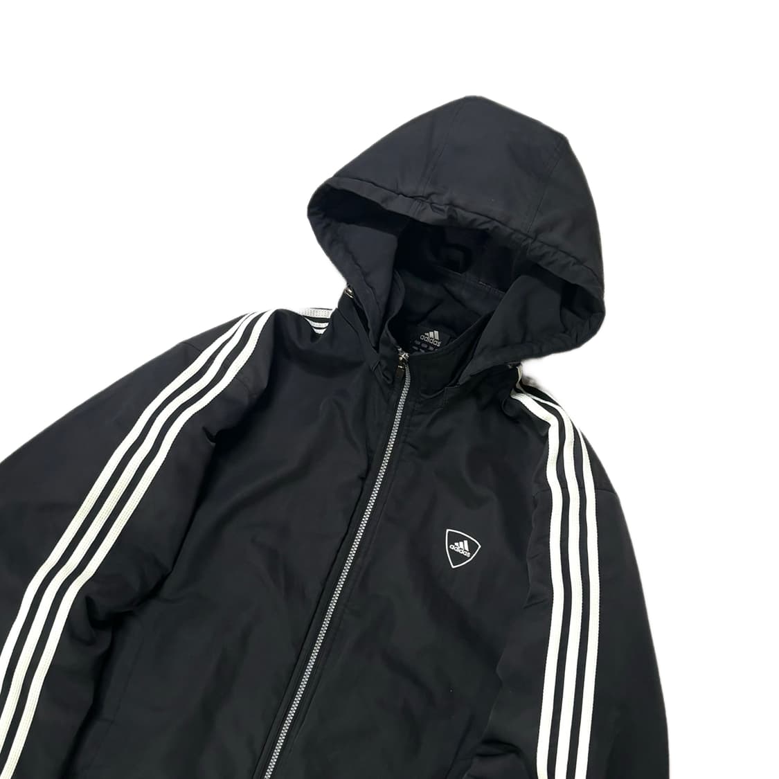 100 아디다스 올드스쿨 누빔 점퍼 블랙 상품이미지2