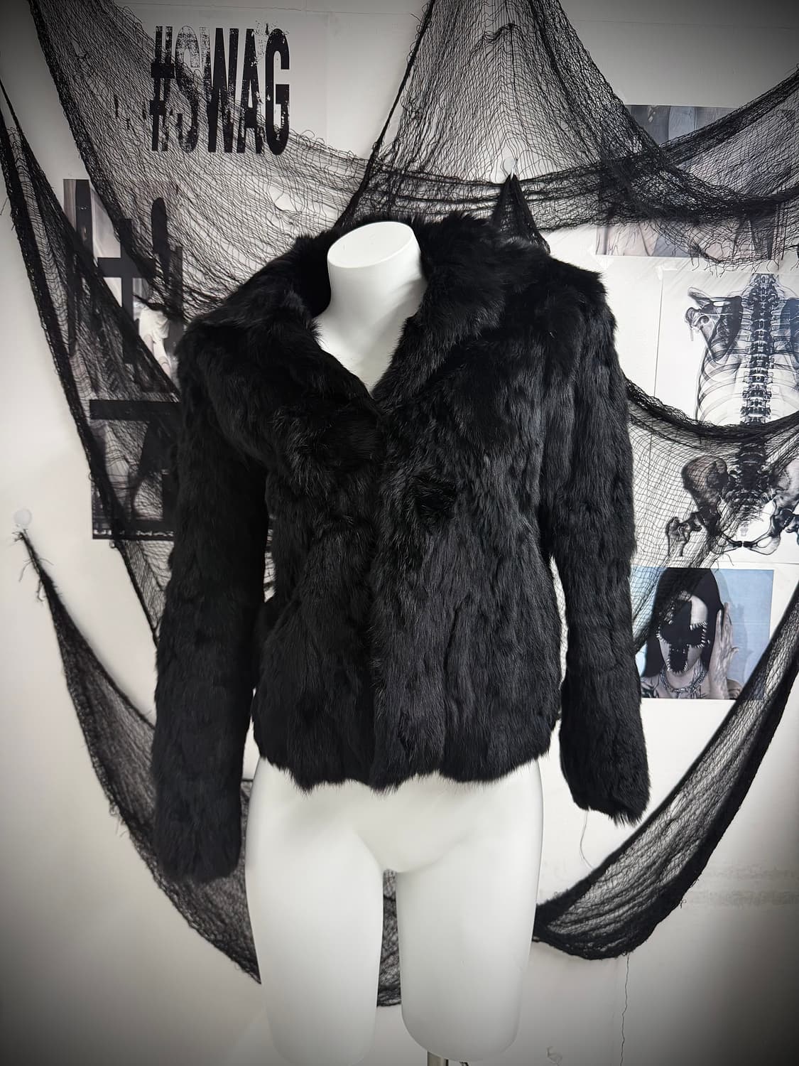 Basic rabbit fur jacket 상품이미지1