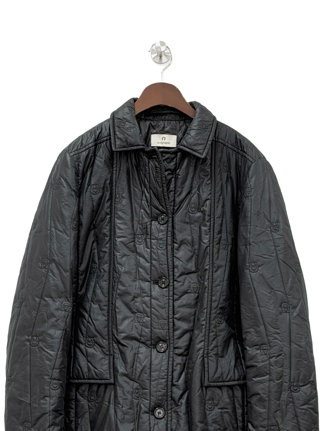 아이그너 퀼팅 자켓 블랙 상품이미지2