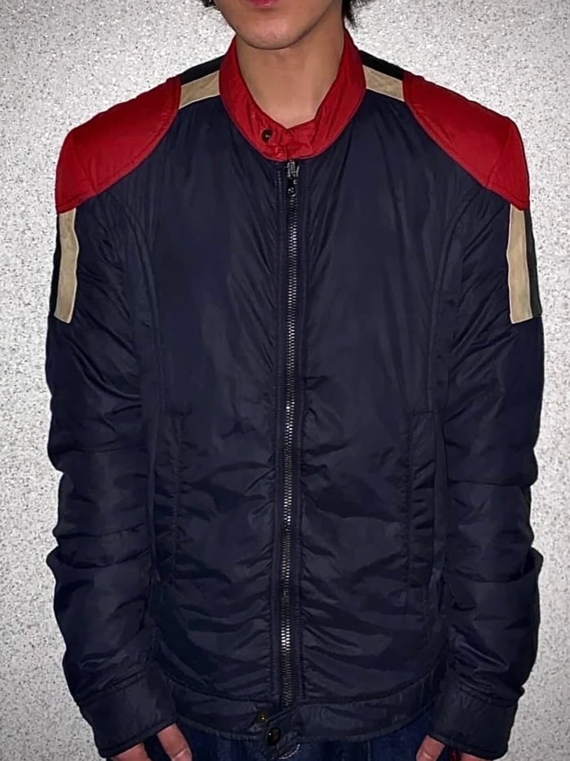 플리마켓 - 돌체앤가바나 나일론 레더 믹스 자켓 상품이미지1