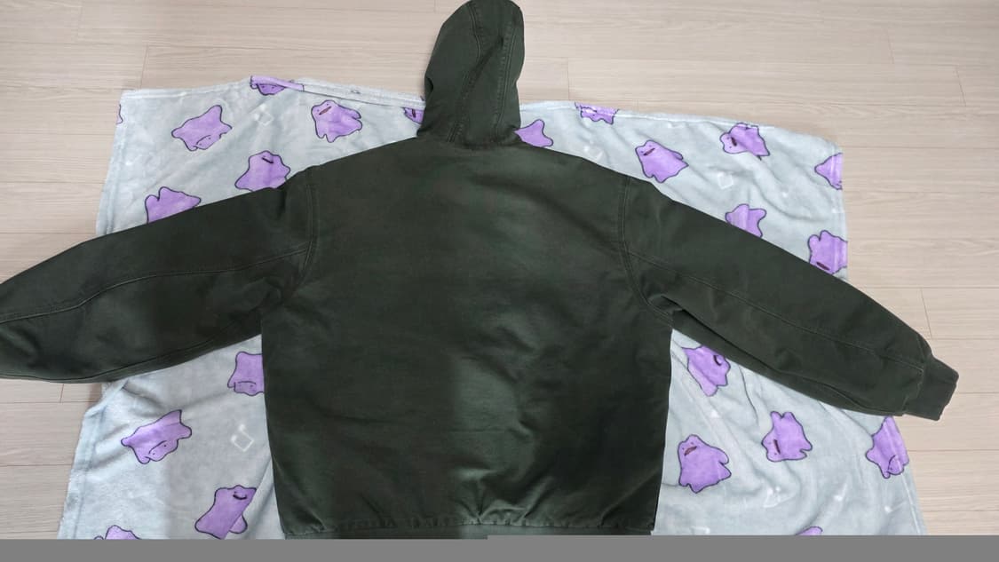 칼하트 WIP OG 액티브 자켓 올리브 스톤 캔버스 L 상품이미지2