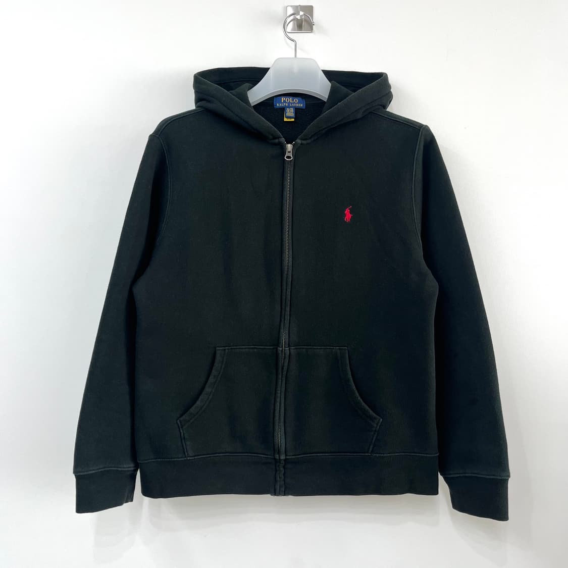 폴로 랄프로렌 신형 레드 포니 블랙 후드집업 상품이미지2