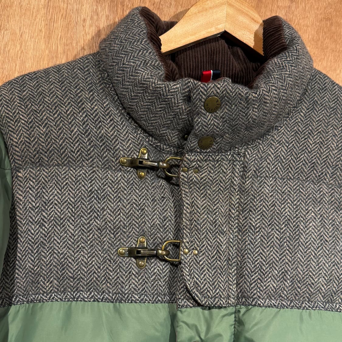 타미힐피거 헤링본 코듀로이 덕다운 패딩 M 100 상품이미지5