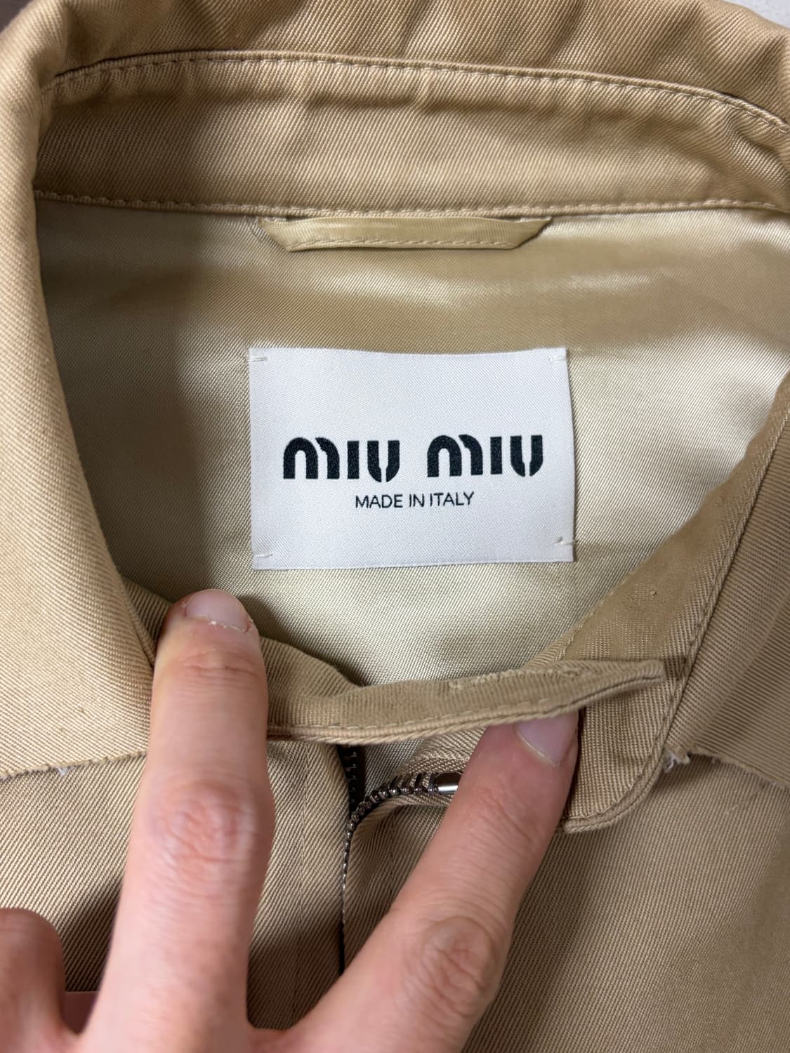 [36] 미우미우 치노 블루종 자켓 상품이미지2