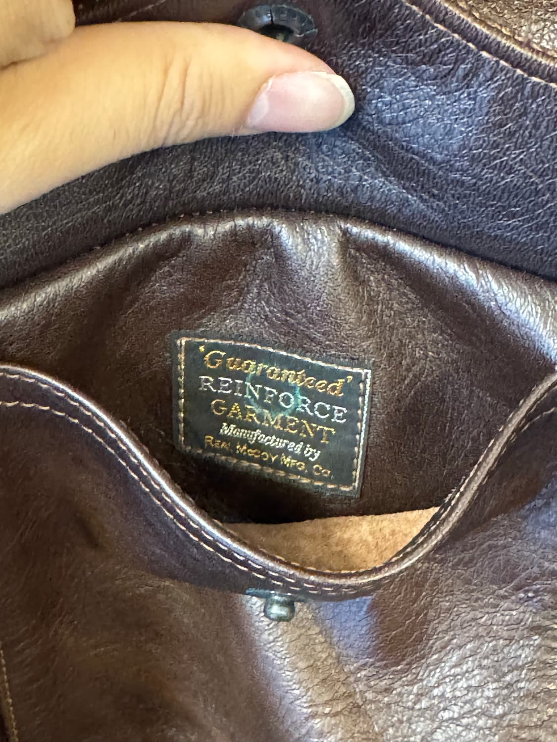 리얼 맥코이 A-2 레더 자켓 44 XXL 상품이미지5