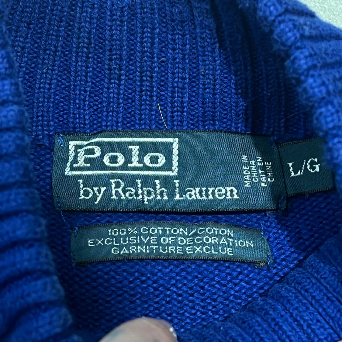 폴로 랄프로렌 반집업니트 s10689 상품이미지5