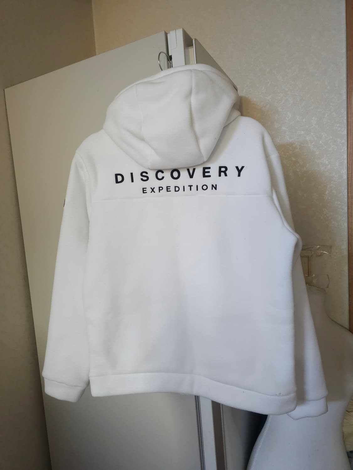 디스커버리 화이트 후리스 자켓 상품이미지5