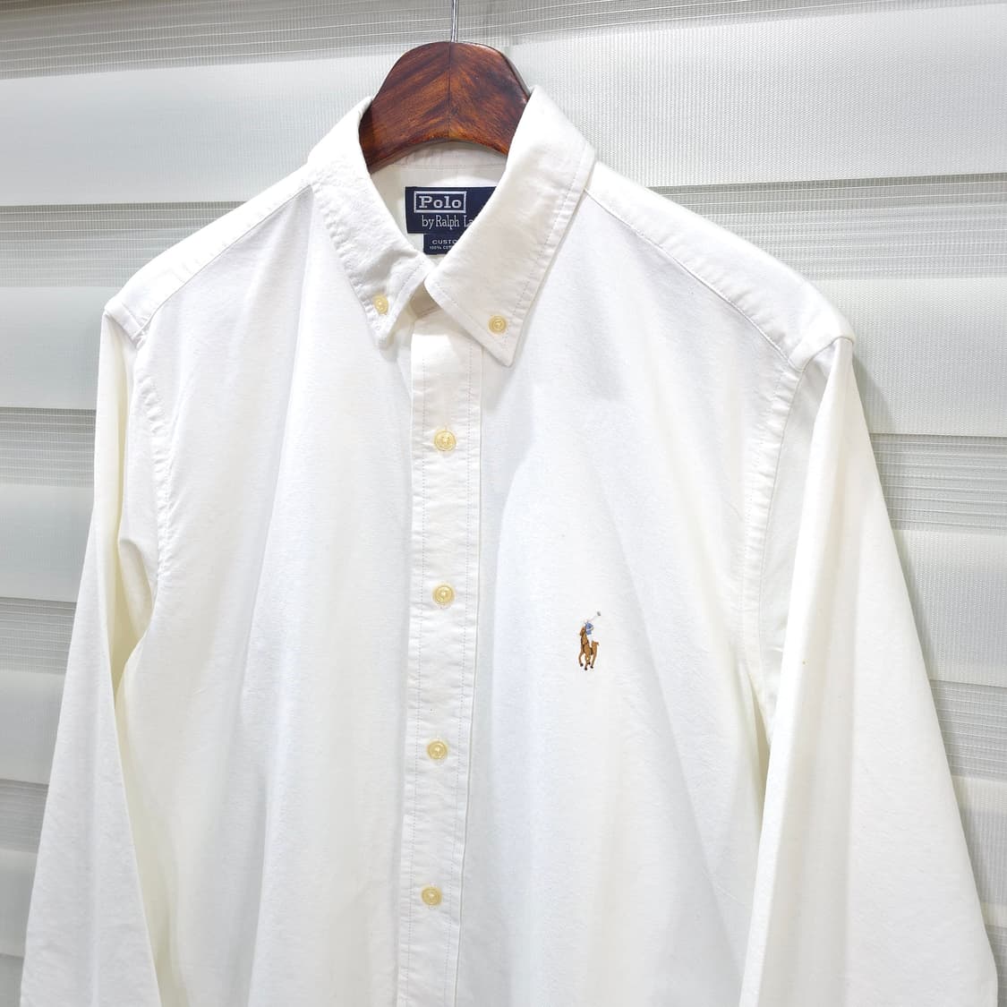 폴로 랄프로렌 화이트 옥스포드 셔츠- S 상품이미지2
