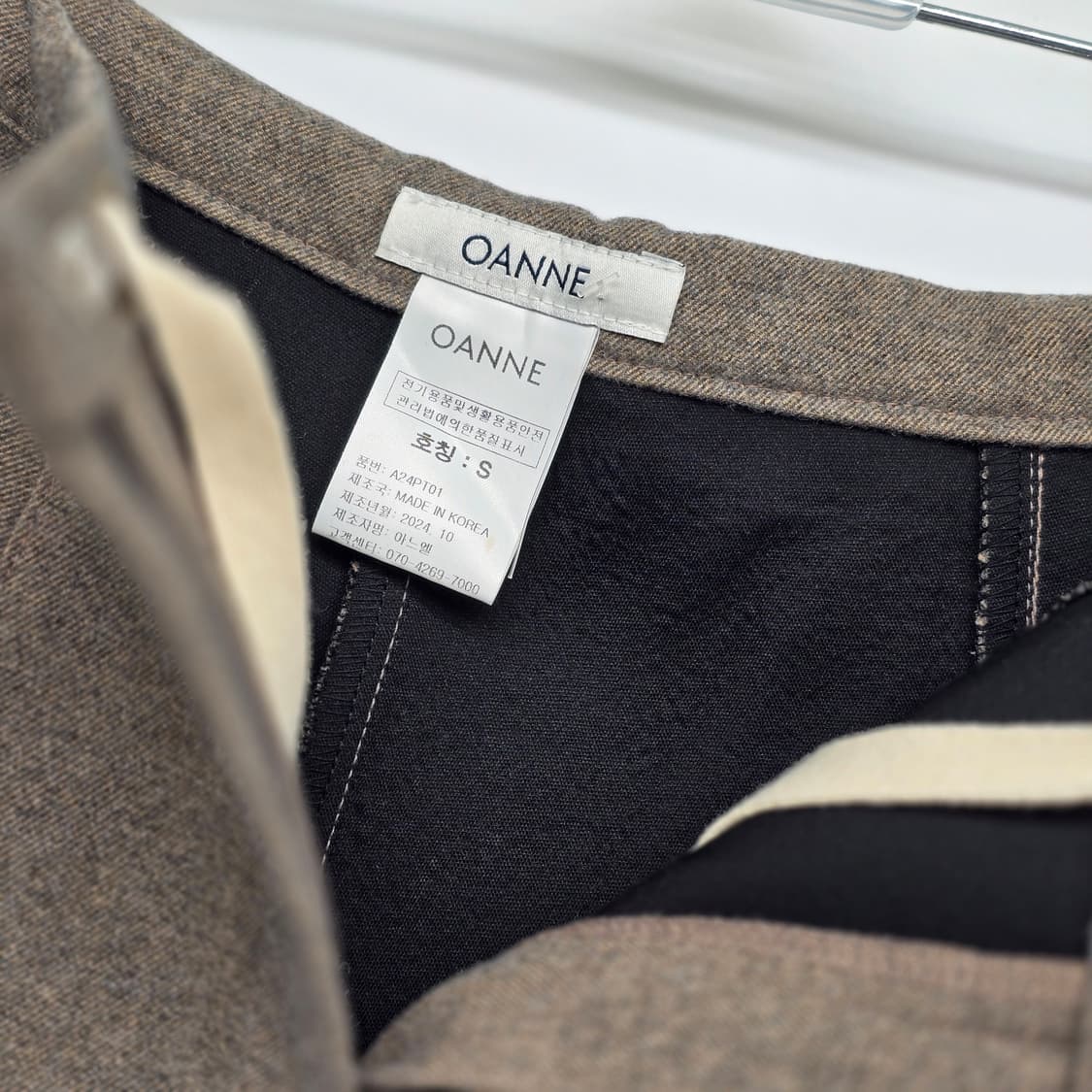 OANNE 와이드 올 슬랙스 팬츠 S 상품이미지3