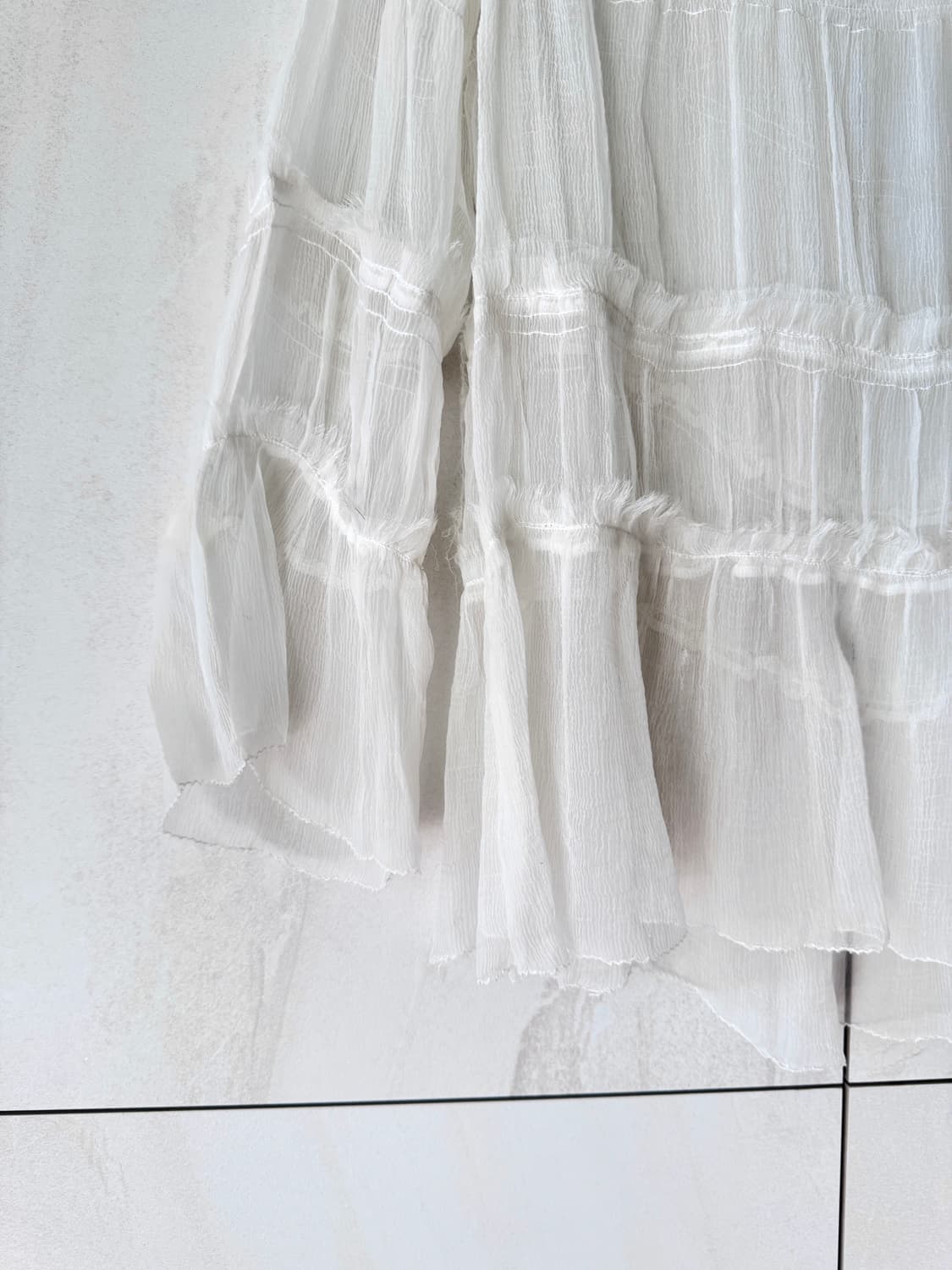 새상품 컨디션 7 For All Mankind 에스닉 화이트 블라우스 X 상품이미지4