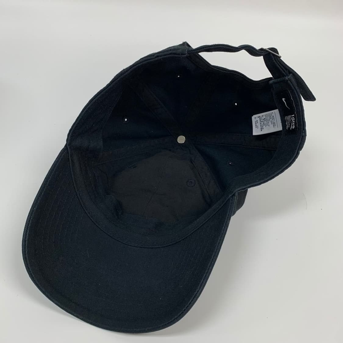 나이키 헤리티지86 퓨추라 워시드 볼캡 블랙 상품이미지5