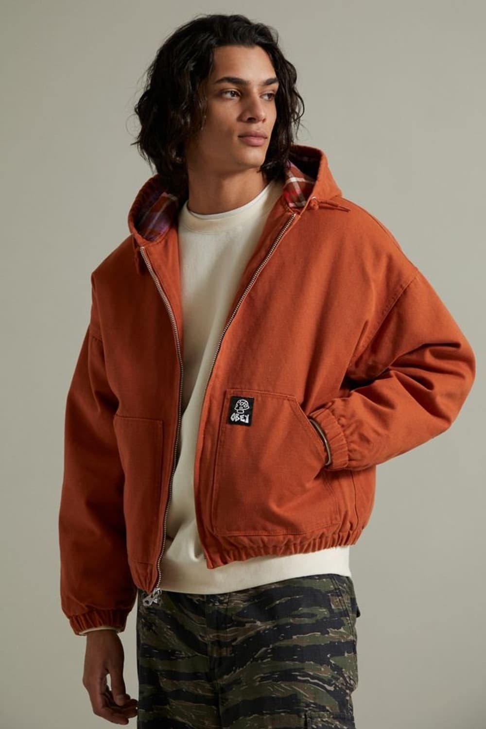 오베이 vacant hooded jacket 오렌지 상품이미지1