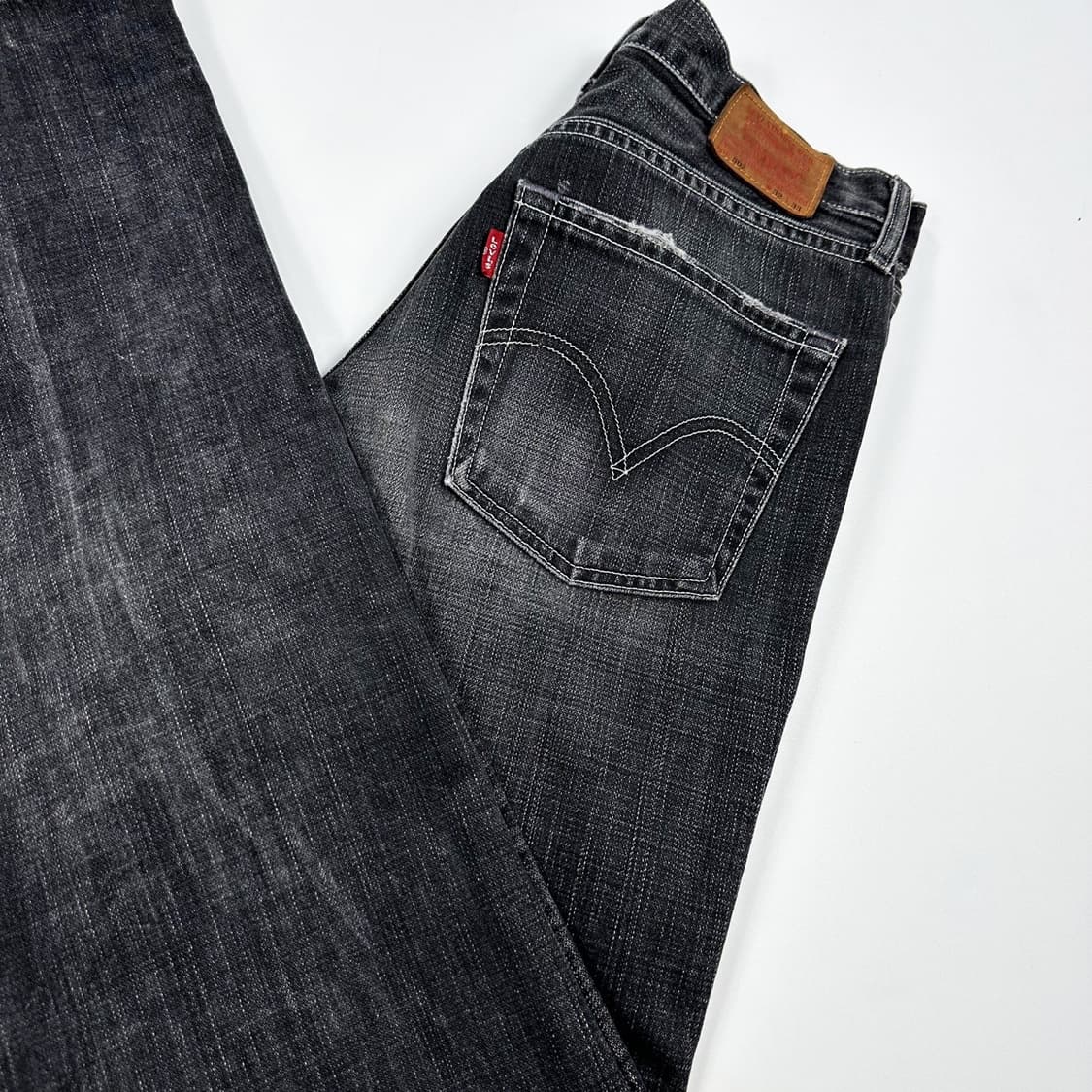리바이스 502 오리지널 재팬 흑청 블랙진 데님 팬츠 (30인치) 상품이미지1