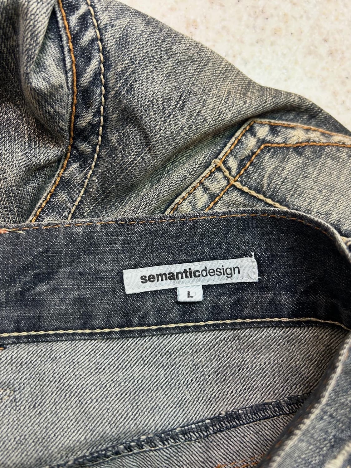Semanticdesign 세맨틱디자인 데미지 워싱 부츠컷 청바지  상품이미지5