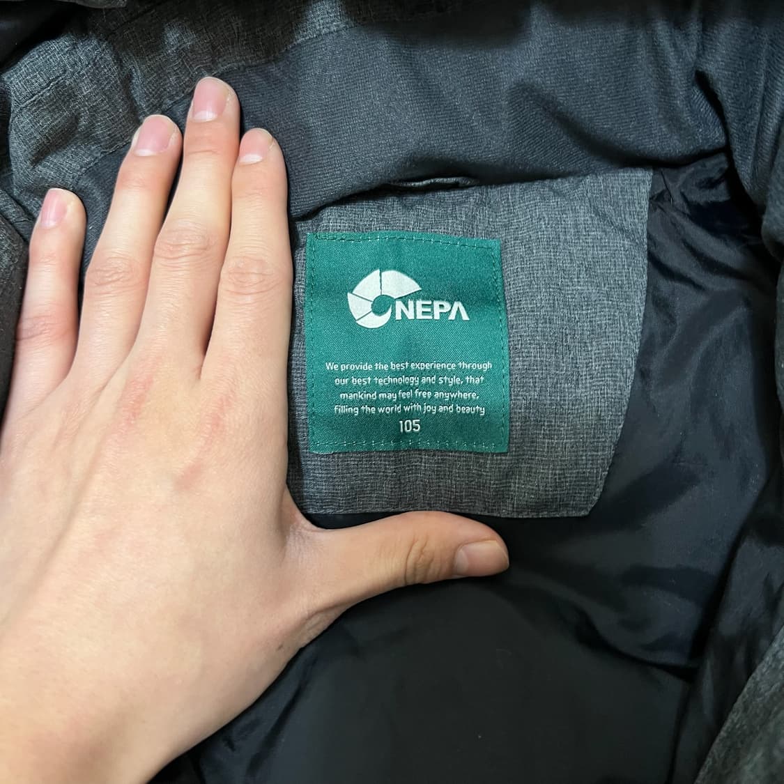 네파 남성 다운 후드 패딩 XL/105  상품이미지6