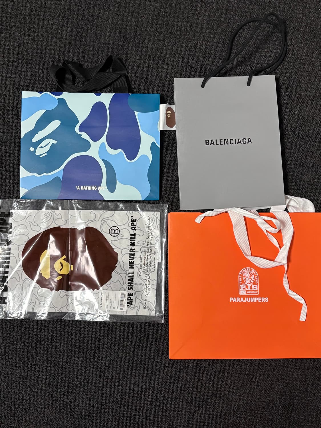 베이프 발렌시아가 파라점퍼스 쇼핑백,비닐 봉투 상품이미지1