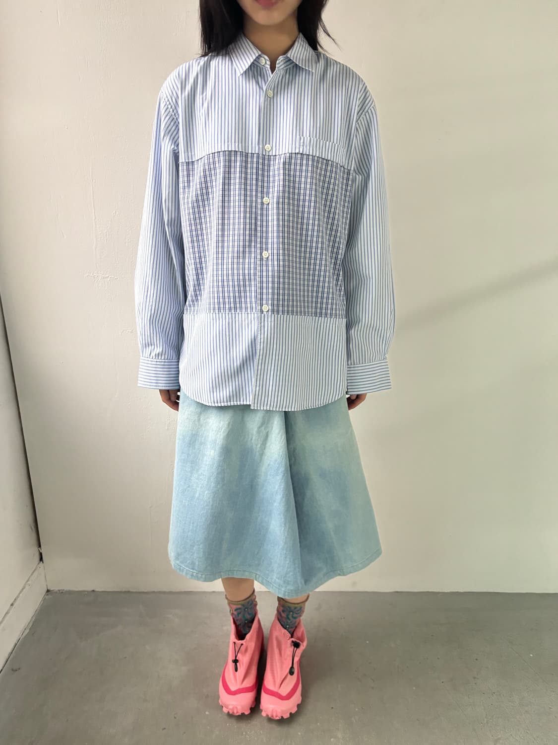 꼼데가르송 셔츠 멀티 패브릭 셔츠 상품이미지2