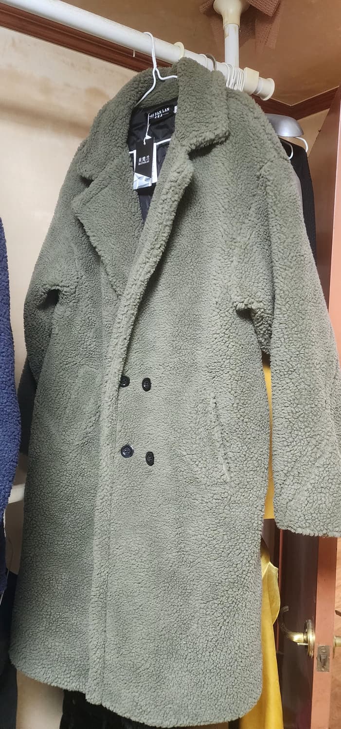 남성 뽀글이 플리스 자켓 풀오버 롱코트2xl새상품 가격팍인하 상품이미지2