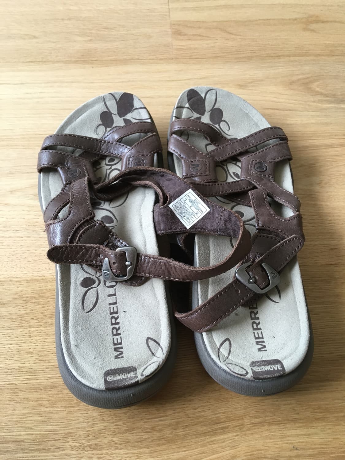 [직수입] 빈티지 merrell 레더 샌들 브라운 230-235 상품이미지3