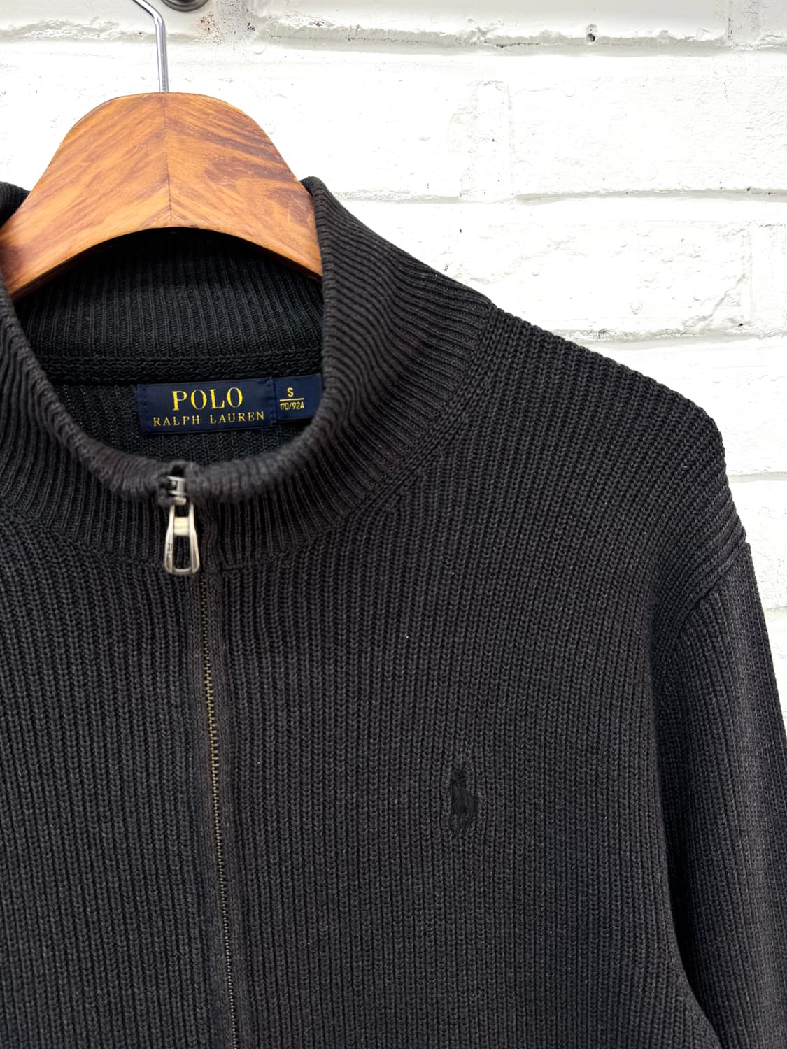 폴로 차콜 투웨이 니트집업 상품이미지4