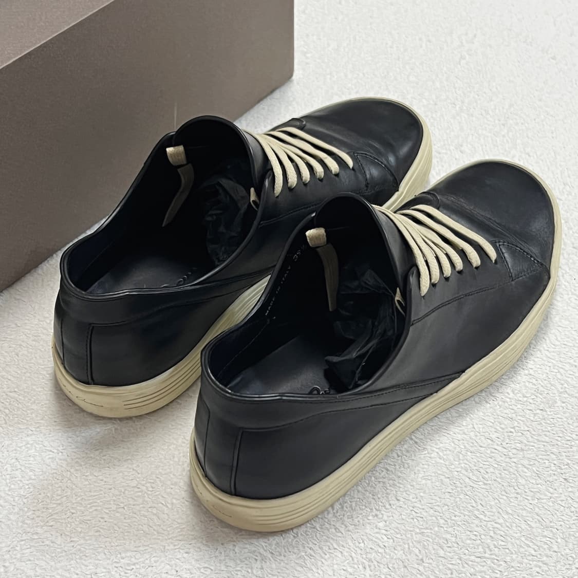 릭오웬스 17SS 지오트레셔 로우 스니커즈 블랙 LBO 상품이미지3