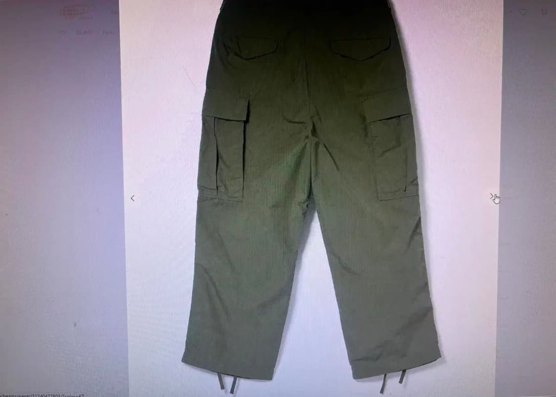 빔즈 BEAMS big 6 pocket cargo pants 상품이미지4