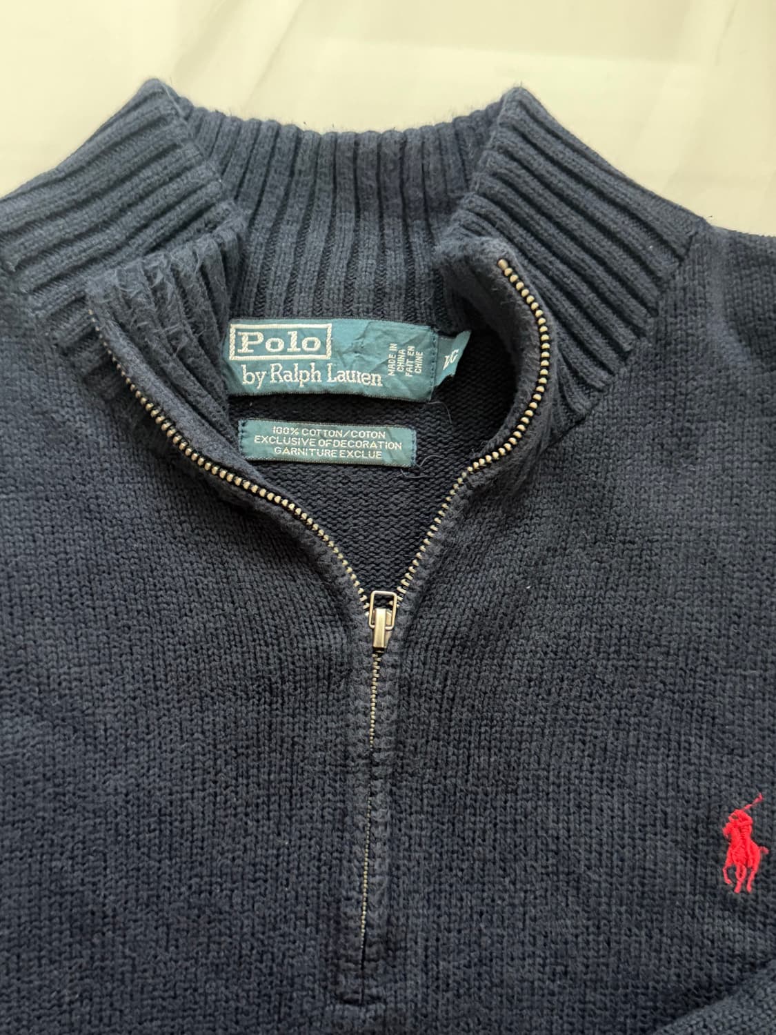 폴로 랄프로렌 네이비 하프집업 니트 상품이미지3