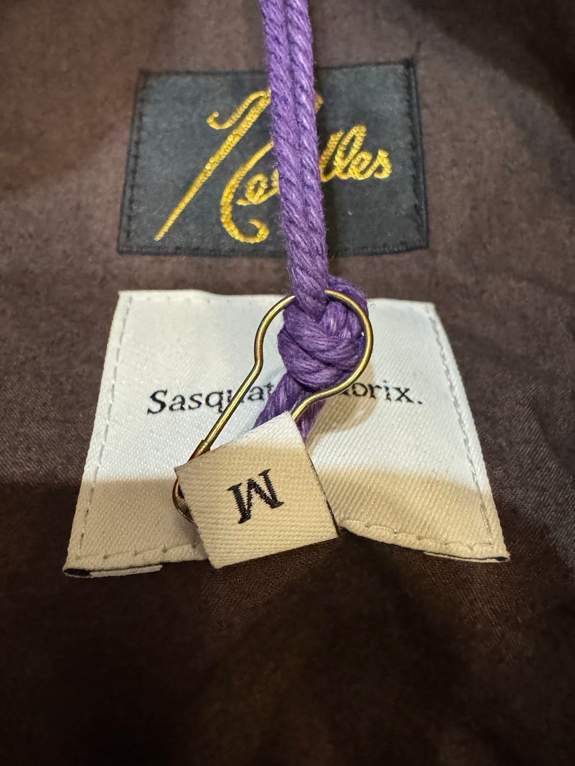 [M] 니들스 x 사스콰치패브릭스 블랙 레이스 트랙팬츠 블랙 상품이미지8